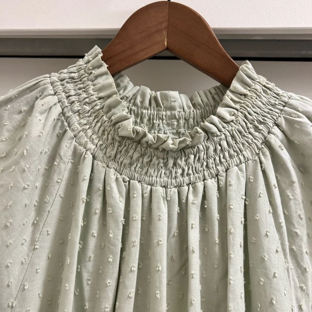 NWT Alex Marie Kaia Mockneck Tiered Midi Dress - Picture 5 of 11